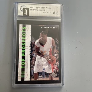2003 Upper Deck Promo UD Top Prospects #P3 LeBron James RC Rookie GAI 8.5 - Picture 1 of 2