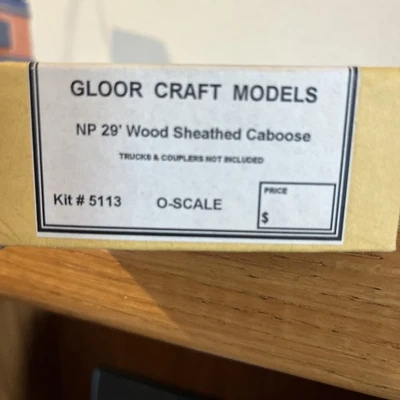 Gloor Craft NP Caboose Ventanas (Grandes) Escala "O" - Nuevo en Paquete Nuevo en Caja Foto 1 de 2