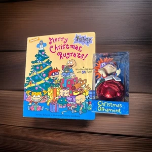 Vtg Rugrats Chuckie Finster 1990s Nickelodeon Christmas FLAP BOOK & ORNAMENT - Picture 1 of 3