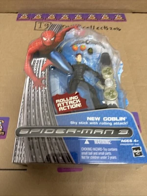 Spider-Man 3 Nuevo Goblin Sky Stick Rolling Attack Figura de Acción 2007 Marvel Foto 1 de 3