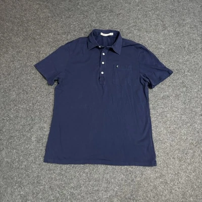 Criquet Polo Shirt Mens Large Blue Golf Performance Pima Cotton Stretch Casual - Image 1 of 4
