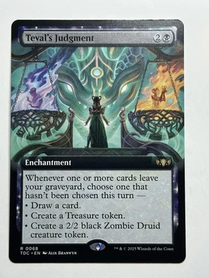 Teval's Judgment (Extended Art) Commander: Tarkir: Dragonstorm 68 Regular MTG Ca - Image 1 of 2