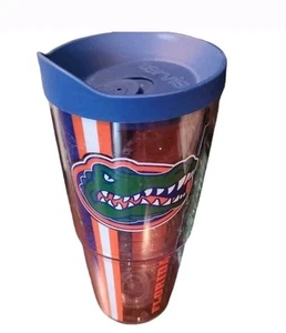Tervis Tumbler FLORIDA GATORS with Lid NCAA Football Blue Orange 24 oz w/ Lid - Picture 1 of 4