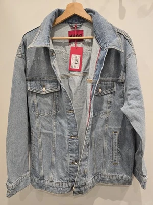 Mens Hugo Boss Oversized  Denim Jacket Brand New With Tag Size XS in Light Blue - Image 1 of 4