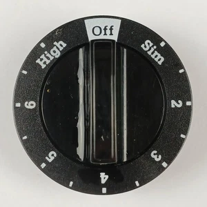 358T200P Westinghouse Range Burner Knob Montgomery Ward Tappan Black - Picture 1 of 5