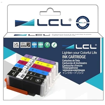LCL Compatible Ink Cartridges for Canon XKI-N10 XKI-N10XL XKI-N10XLPGBK XKI-N11 - Image 1 of 4