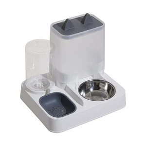 2 in1 Feeder Food Water Dispenser Bowl Automatic Dog Cat Bottle Pet Self Feeding - Picture 1 of 14