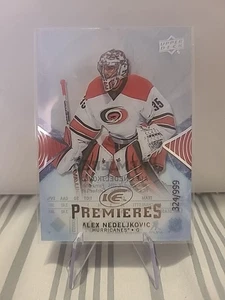 🔥  Alex Nedeljkovic 2017-18 Upper Deck Ice #128 #/999 CLEAR PREMIERES 🔥  - Picture 1 of 2