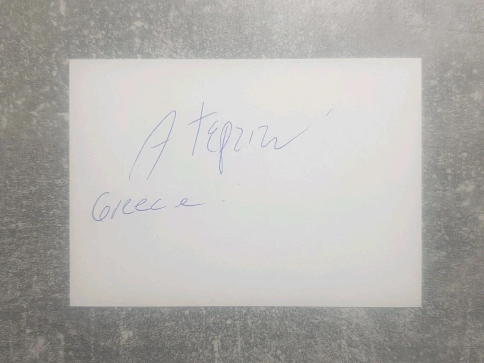 KK m.Orig.AG Alexandros Terzian GRE atletismo 2 pabellones EM 94 - 60m ¡Rareza! - Imagen 1 de 1