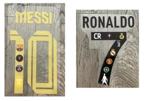 NANE SET #10 MESSI /#7 RONALDO Patch - Bild 1 von 3