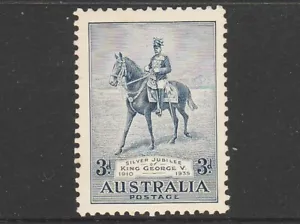 1935 3d BLUE KGV SILVER JUBILEE "MINT UNHINGED" FRESH - Picture 1 of 2
