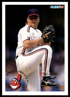 1994 Fleer 110 Derek Lilliquist Cleveland Indians Baseball Card - Image 1 of 2