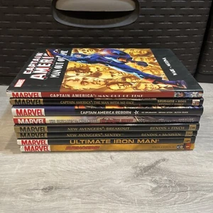 Lote MIXTO de 8 tapas duras Marvel Capitán América, Los Nuevos Vengadores, Iron Man - Imagen 1 de 3