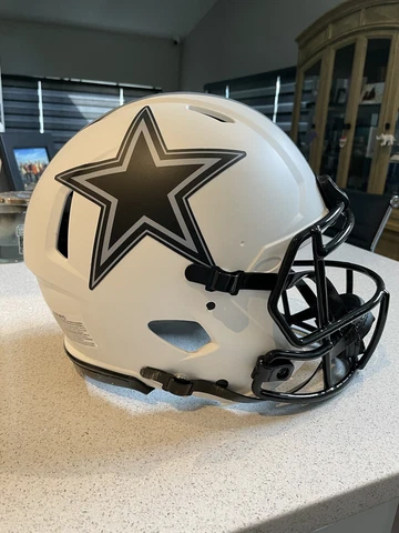 DALLAS COWBOYS White Lunar Eclipse Speed Riddell NFL Football ​​Helmet Cover
