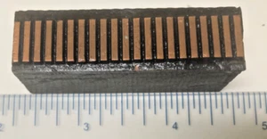 Vintage Letter press printing block Row of Short straight lines - Picture 1 of 1