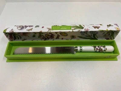 Cuchillo para pan de acero inoxidable Portmeirion Botanic Garden mango de porcelana Foto 1 de 4