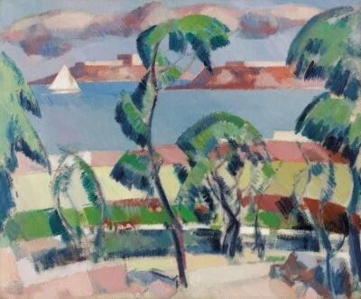 Dinard the Islands Print John Duncan Fergusson 1907 Scottish Colourist Fauvism - Image 1 of 2