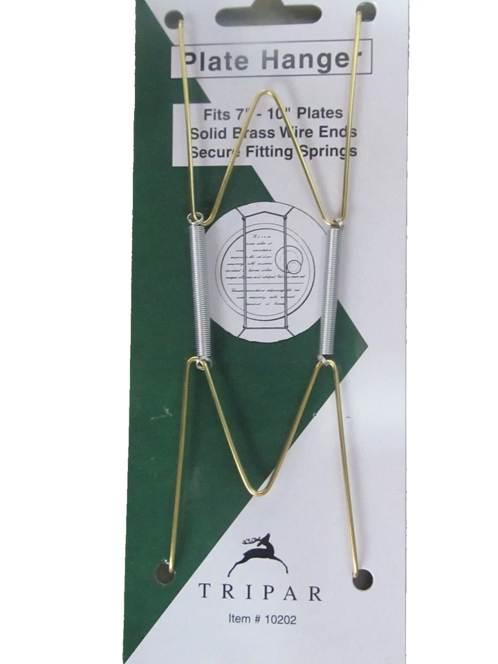 3 Colgadores de Placas Tripar Placas 7-10" #10202 NUEVO en Paquete Foto 1 de 1