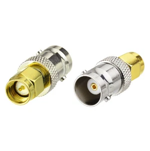 2-Pack SMA Male to BNC Female Connector Adapter for Two Way Ham Amateur Radio - Picture 1 of 4