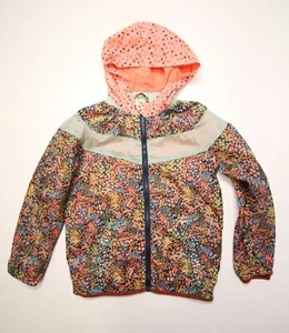 Scotch & Soda R'Belle Jacket Girls 10 Lightweight Windbreaker Floral Hooded Zip - Picture 1 of 16