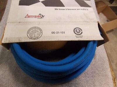 Aeroquip FCV0825 Hose AQP Socketless Rubber Blue -8 AN 25 ft. Length - Image 1 of 3