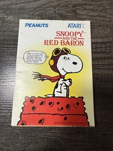 Atari 2600 Snoopy And The Red Baron Peanuts Manual Only - Picture 1 of 1