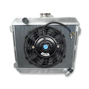 For Datsun 510 720 620 610 L20B 2.0L L4 Alumnum Radiator+FAN MT 1974-1979 75 76 - Picture 1 of 9