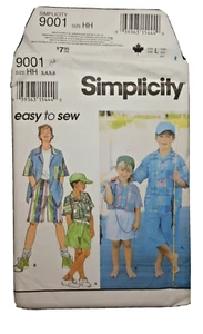Simplicity 9001 Boys Top Bottoms Sewing Pattern New Size 3-4-5-6 - Picture 1 of 5