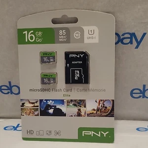 New PNY 16GB micro SDHC flash card - Picture 1 of 6