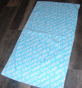 Vintage Vtg JUICY COUTURE GLAM Logo Summer Beach Bath Towel  29"x52" - Bild 1 von 3