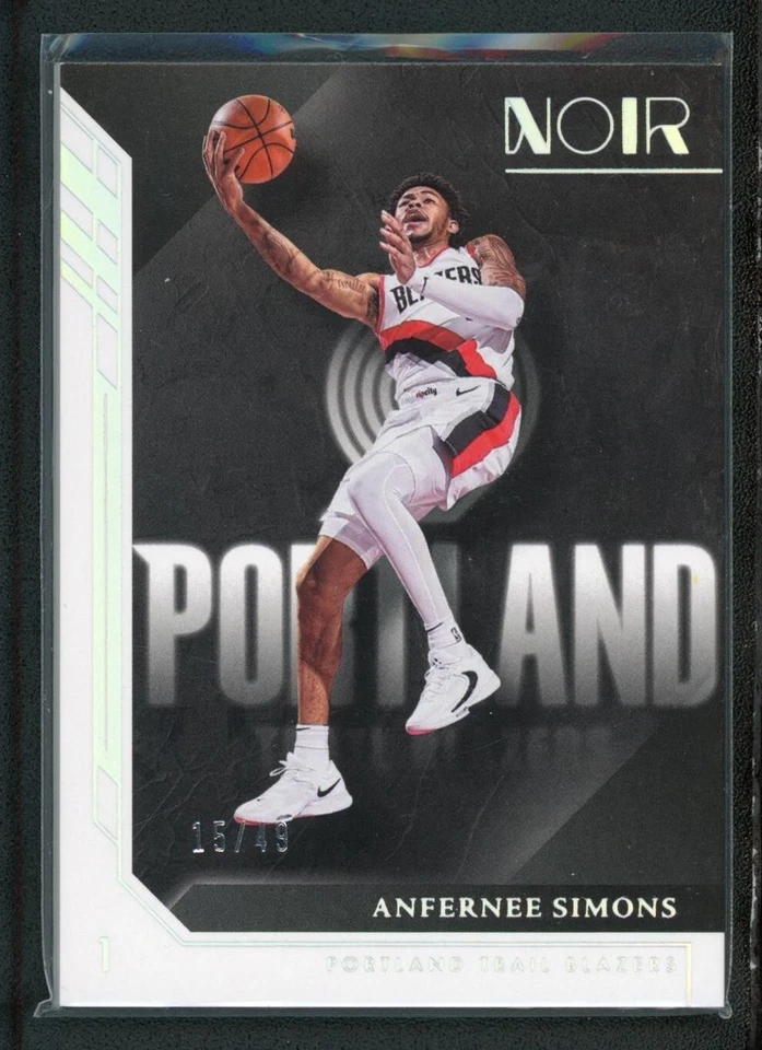 2022-23 ANFERNEE SIMONS 15/49 PANINI NOIR ASSOCIATION EDITION - Image 1 of 2