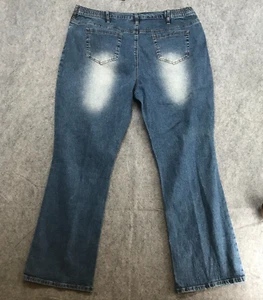DG2 Diane Gilman Jeans Womens Size 22W Straight Leg Curvy Elastic Waist Stretch - Picture 1 of 12