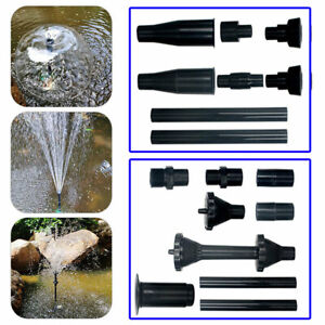 8/10X Fountain Water Pump Nozzle Set Plastic Spray Heads Garden Pond Attachments