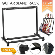 Metal Padded Foam Stylish Guitar Stand Fits 5 Guitars Tidy Storage Display Rack 