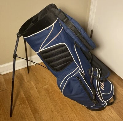 Ping Voyage Golf Bag Stand Carry Dual Strap Team Blue 4 Way Divider 5 Pkt - Image 1 of 4