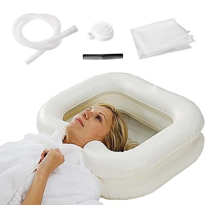 Inflatable Shampoo Basin Portable Hair Washing Tub for Dreadlock Elderly Disable - Image 1 of 4
