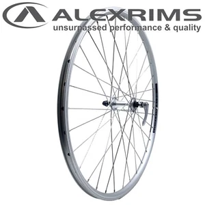 26" Alex DC-19 9x100 QR FRONT Alloy Silver Doublewall MTB QR SS Spokes Wheel - Picture 1 of 6