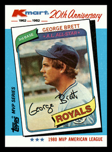 1982 Topps Kmart 20th Anniversary George Brett HOF #38 NM-MINT