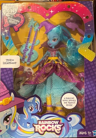 NEW MY LITTLE PONY EQUESTRIA GIRLS TRIXIE LULAMOON RAINBOW ROCKS BOX WEAR Cover