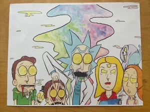 Rick and Morty Art Print, Printing, Signed By Puzen - Picture 1 of 9