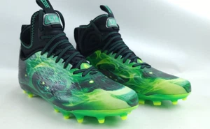 Under Armour Spotlight Lux MC LE 3025376-001 Green Football Cleats Men's sz 9 - Picture 1 of 10