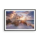 Poster Print 91x61cm Wall Art Picture West On The Beach Framed Image Artwork