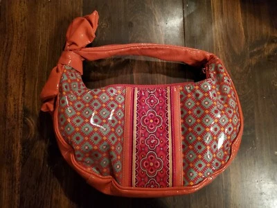 Bolso de algodón recubierto PAPRIKA VERA BRADLEY VOLANTES All My Love Hobo Foto 1 de 4