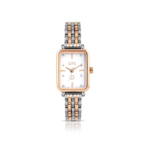 Orologio donna OPSOBJECTS OPSPW-918 rettangolare bicolore - Picture 1 of 4