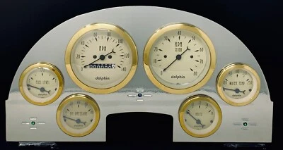 Ford Car 1956 calibre 6 panel de instrumentos juego de panel de inserción recubierto de polvo Foto 1 de 4