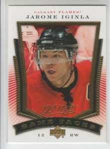 07/08 UD MVP Calgary Flames Jarome Iginla Game Faces card #GF3 - Picture 1 of 2