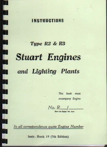 Libro manual de operación de motores e iluminación estacionarios Stuart tipo R2 y R3 - Imagen 1 de 1
