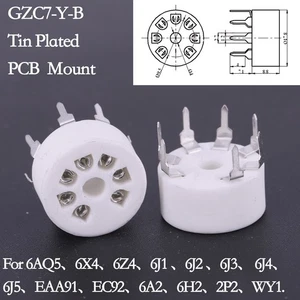 10PCS B7G 7Pin Tube Socket For EZ90 EF95 6AU6 6J4 EF94 6AQ5 6X4 6Z4 PCB Mount - Picture 1 of 6