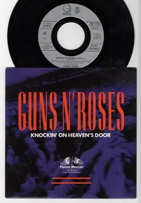 45 GUNS N' ROSES Rare 1992 French 7" KNOCKIN' ON HEAVEN'S DOOR LP Version + Live - Image 1 of 2