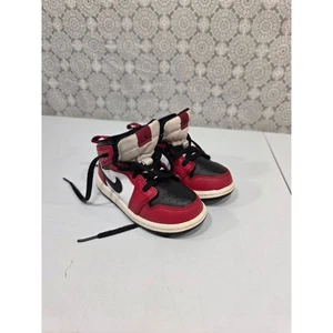 Baby Kleinkind Air Jordan 1 High OG rot schwarz weiß Turnschuhe Schuhe 8C - Bild 1 von 13